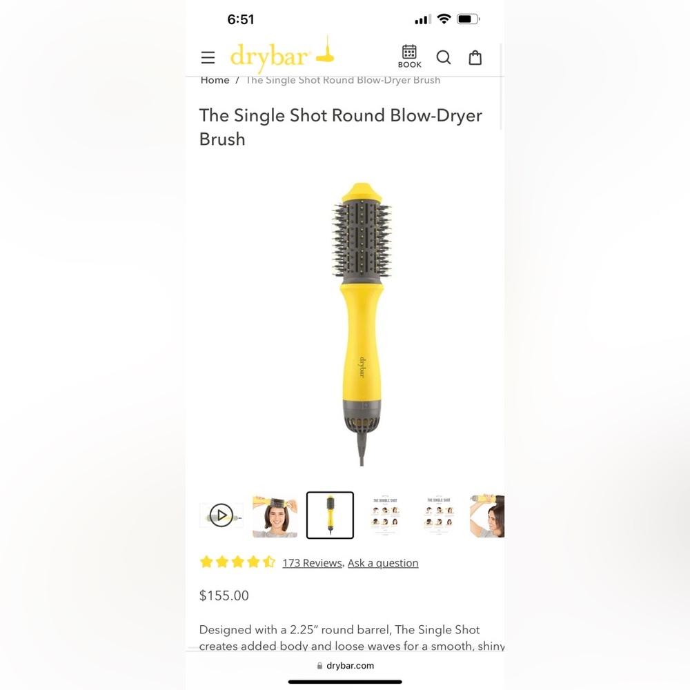 The single shot round blow-dryer brush